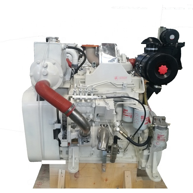 Hot Sale Brand New 4 Cylinders 4 Stroke Water Cooling Marine Cummins Diesel Engine 4BTA3.9-M100