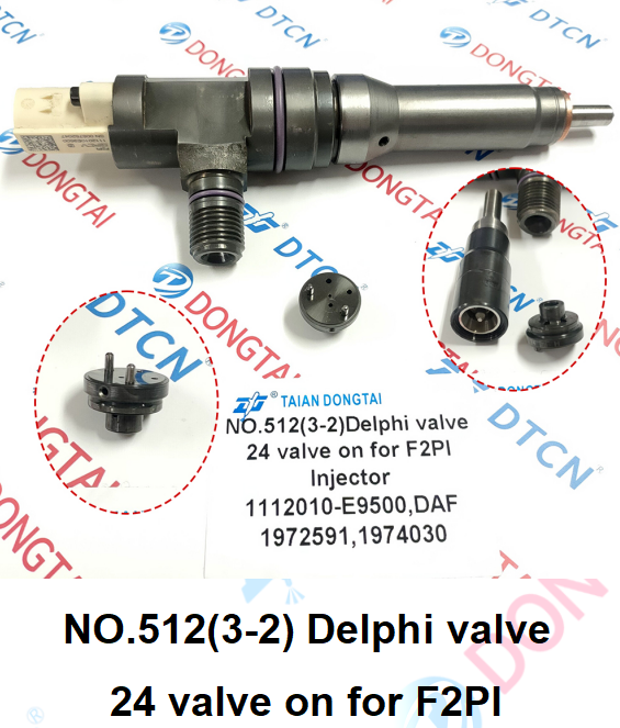 NO.512(3-2) Delphi valve  24 valve on for F2PI  Injector 1112010-E9500,DAF  1972591 1974030