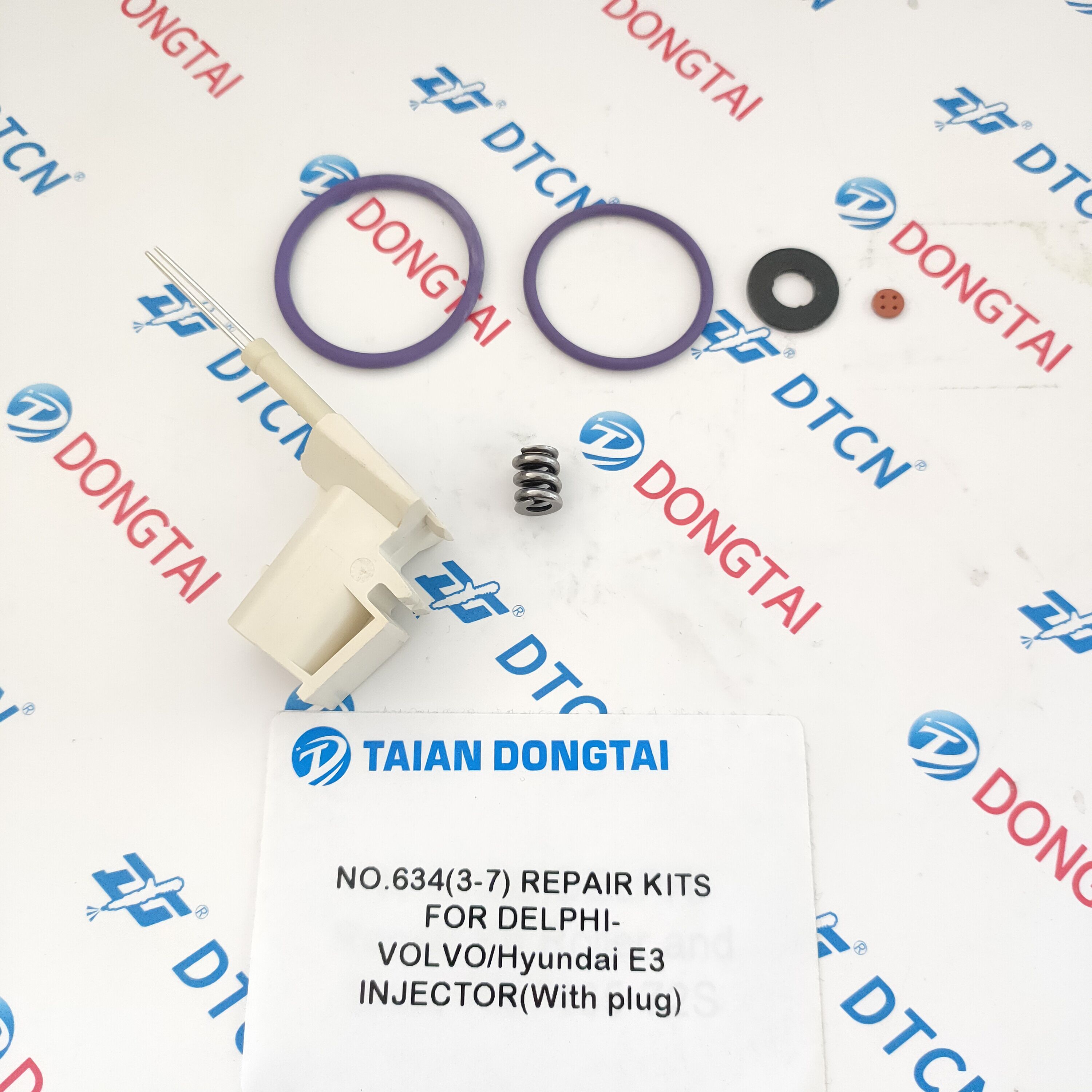 NO.634(3-7) REPAIR KITS FOR DELPHI- VOLVO / Hyundai E3 INJECTOR (With plug)