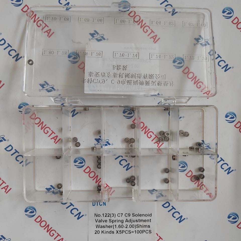 NO.122(3) C7 C9 Solenoid Valve Spring Adjustment Washer(1.60-2.00) Shims 20Kindsx5pcs=100PCS