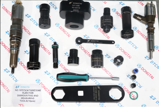 NO.107(7) CAT320D,336E INJECTOR  DISMOUNTING AND MEASURING  TOOLS (10PCS) 