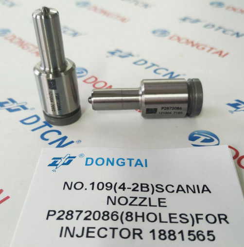 NO.109(4-2B) SCANIA NOZZLE P2872086 (8 Holes) FOR INJECTOR 1881565