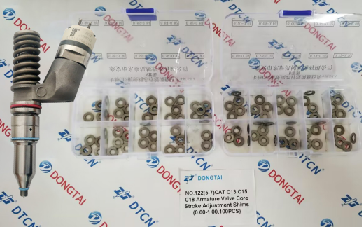 NO.122(5-7) CAT C13 C15 C18 Armature  Valve Core Stroke Adjustment Shims   (0.60-1.00,100PCS)