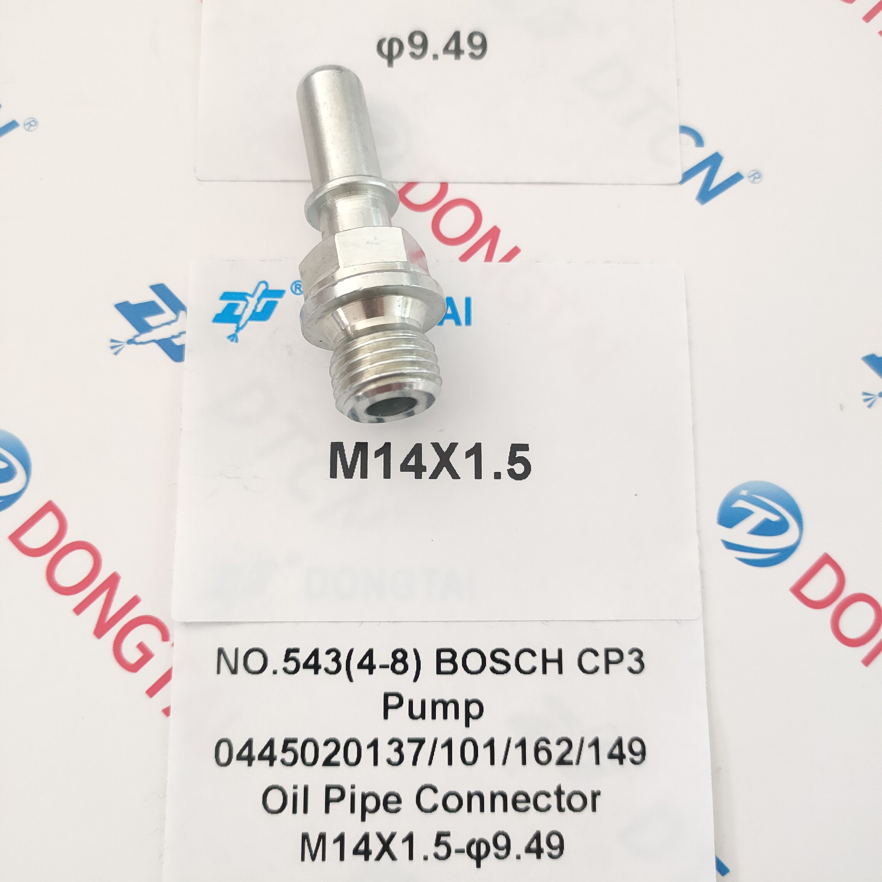 NO.543(4-8) BOSCH CP3 Pump 0445020137/101/162/149 Oil Pipe Connector M14X1.5-φ9.49