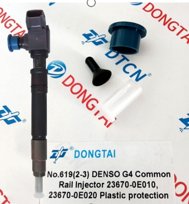 NO.619(2-3) DENSO G4  Common rail Injector  23670-0E010,23670-0E020  Plastic Protection