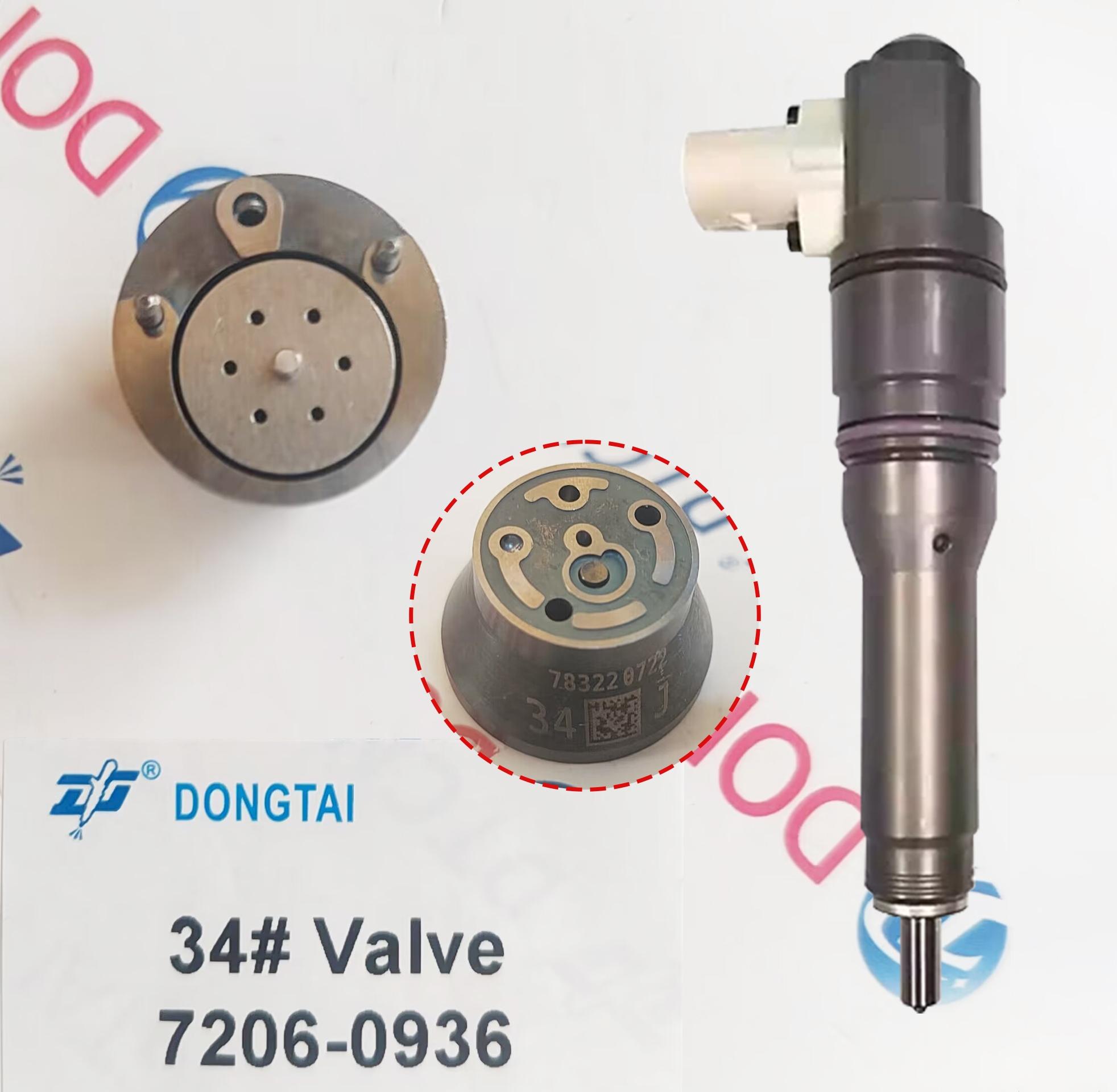NO.511(10-2) DAF EURO6 Valve  34# : 7206-0936 for DELPHI  Injector 1972591, 2005596, 1972590