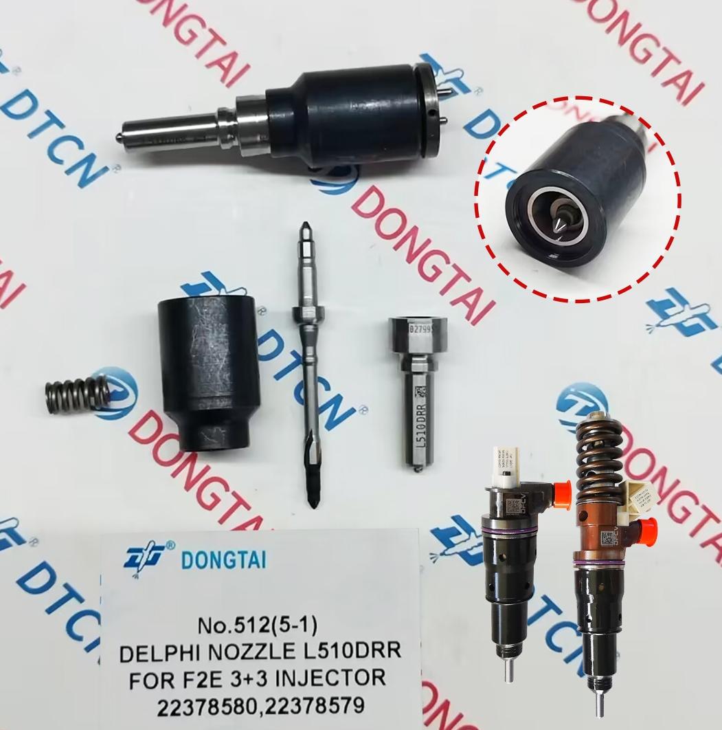 NO.512(5-1) DELPHI Nozzle L510DRR For F2E 3+3 Injector 22378579,22378580