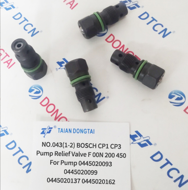 NO.043(1-2) BOSCH CP1 CP3 Pump Relief Valve F 00N 200 450 For Pump 0445020093 0445020099 0445020137 0445020162