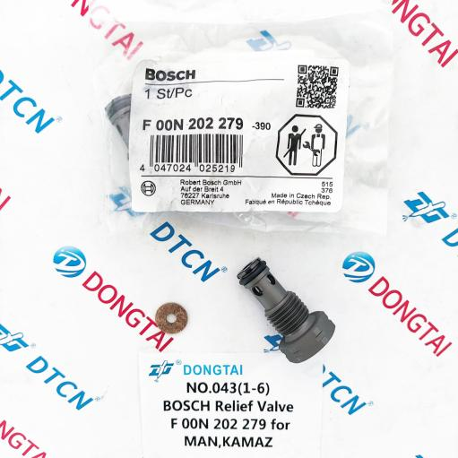 NO.043(1-6) BOSCH Relief Valve F 00N 202 279/ F00N202279 for MAN, KAMAZ 