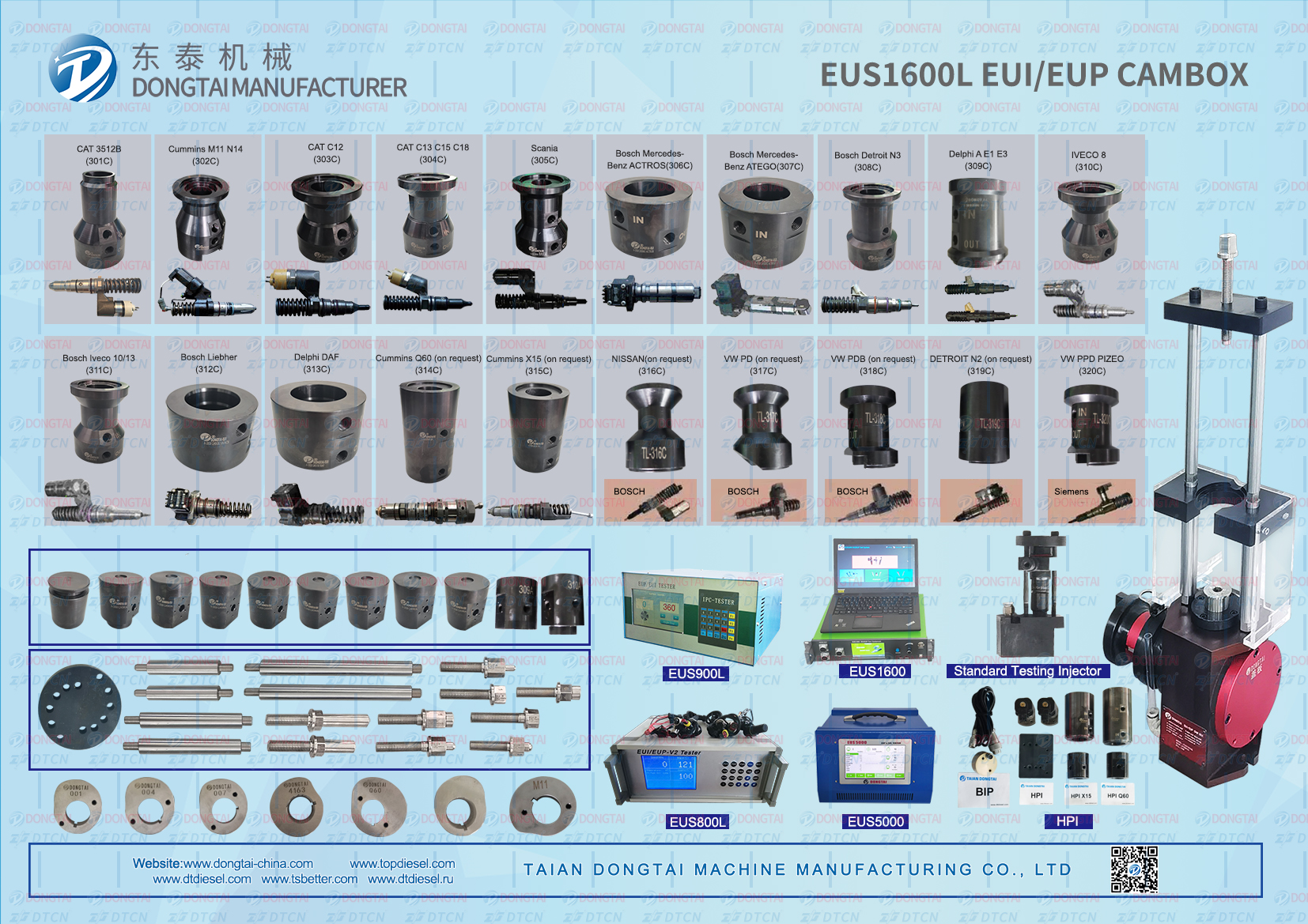 EUS1600L cam box and adaptors