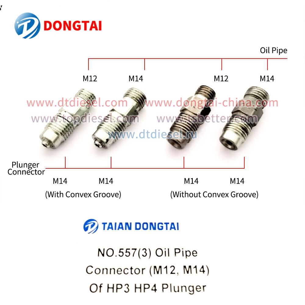 NO.557(3-3) Oil Pipe Connector M12 Without Convex Groove of HP3 HP4 Plunger