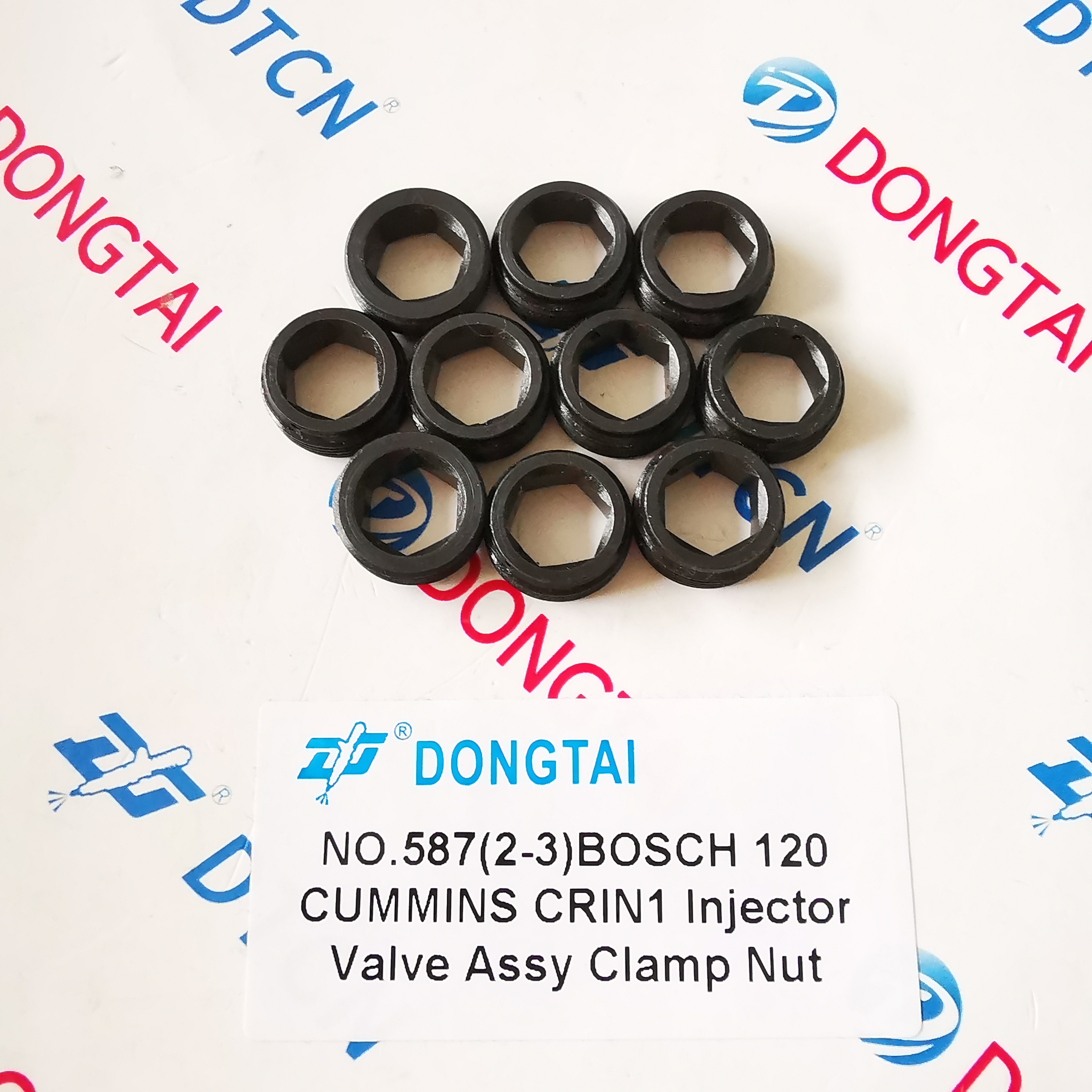 NO.587(2-3) Bosch 120 Cummins CRIN1 Injector Valve Assy Clamp Nut F 00R J00 840