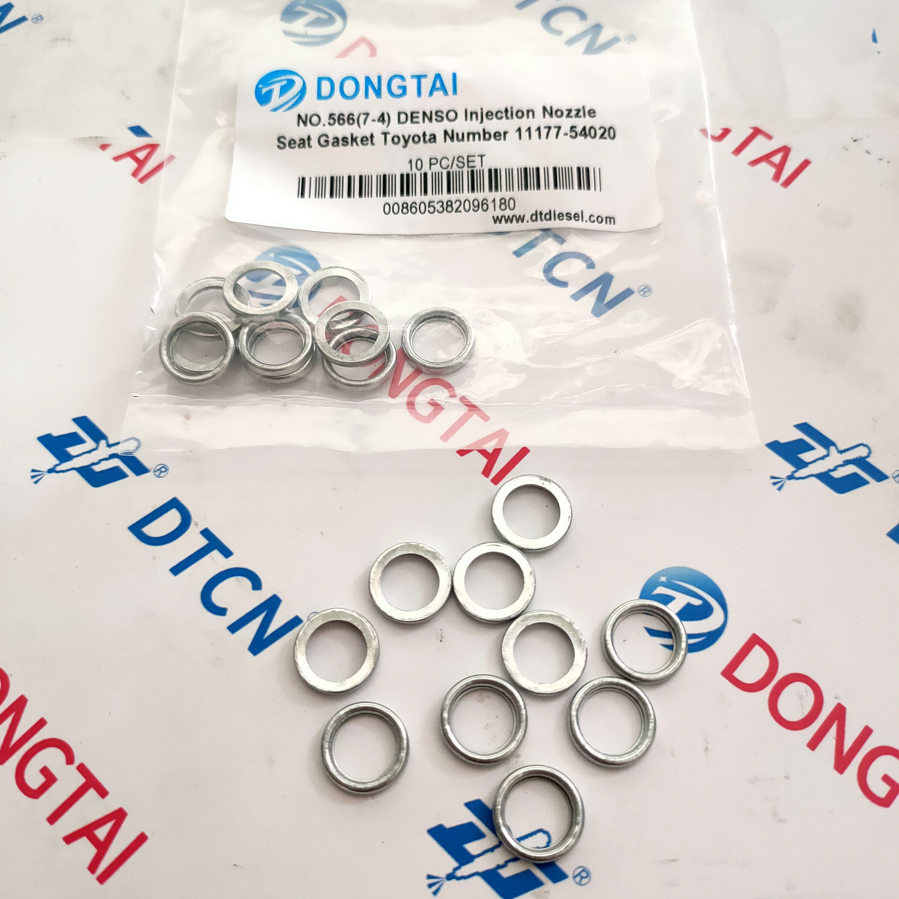 NO.566(7-4) DENSO Injection Nozzle Seat Gasket Toyota Number 11177-54020, 11177-64010