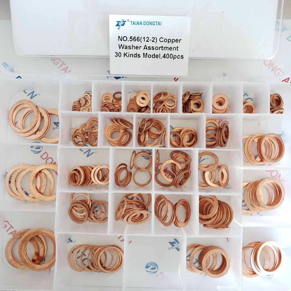 NO.566(12-2) Copper Washer Assortment 30 Kinds Model, 400PCS