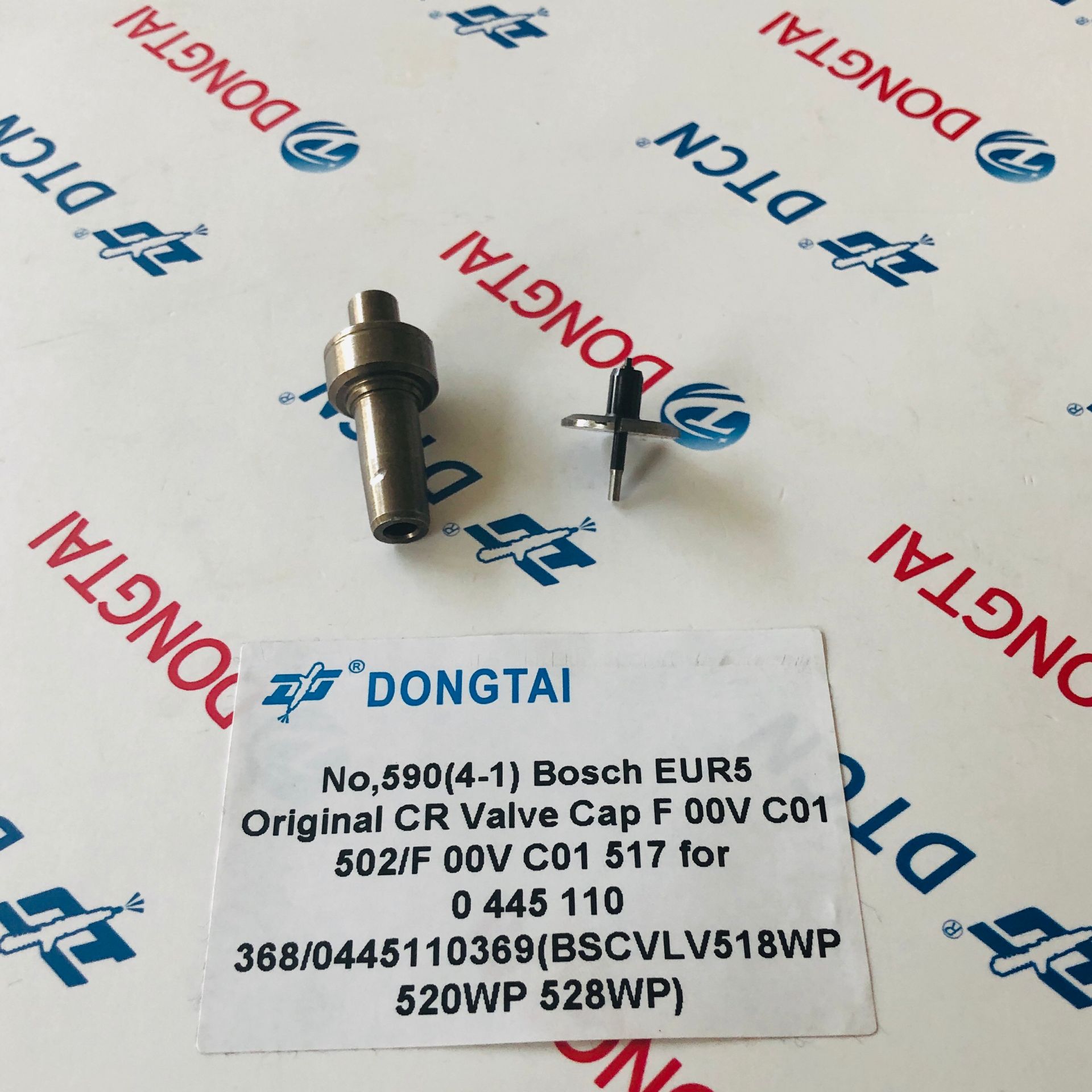 NO.590(4-1) Bosch EUR 5 Original CR Valve Cap F 00V C01 502 / F 00V C01517 For 0445110368/ 0445110369/ 0445110646/0445110647/ 0445110688/0445110689 (BSCVLV 518WP 520WP 528WP)