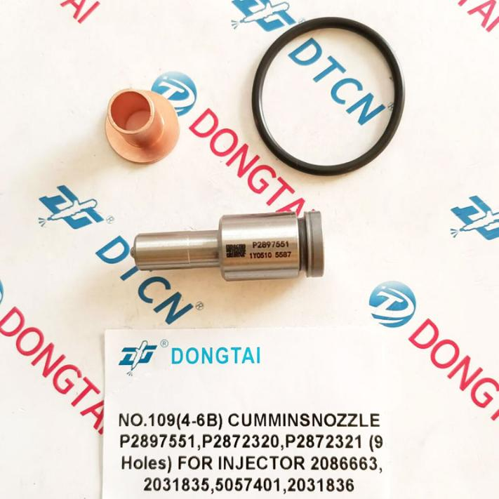 NO.109(4-6B) CUMMINS NOZZLE P2897551,P2872321,P297320,P272322 (9 Holes) FOR INJECTOR 2086663, 2031835,5057401,2031836