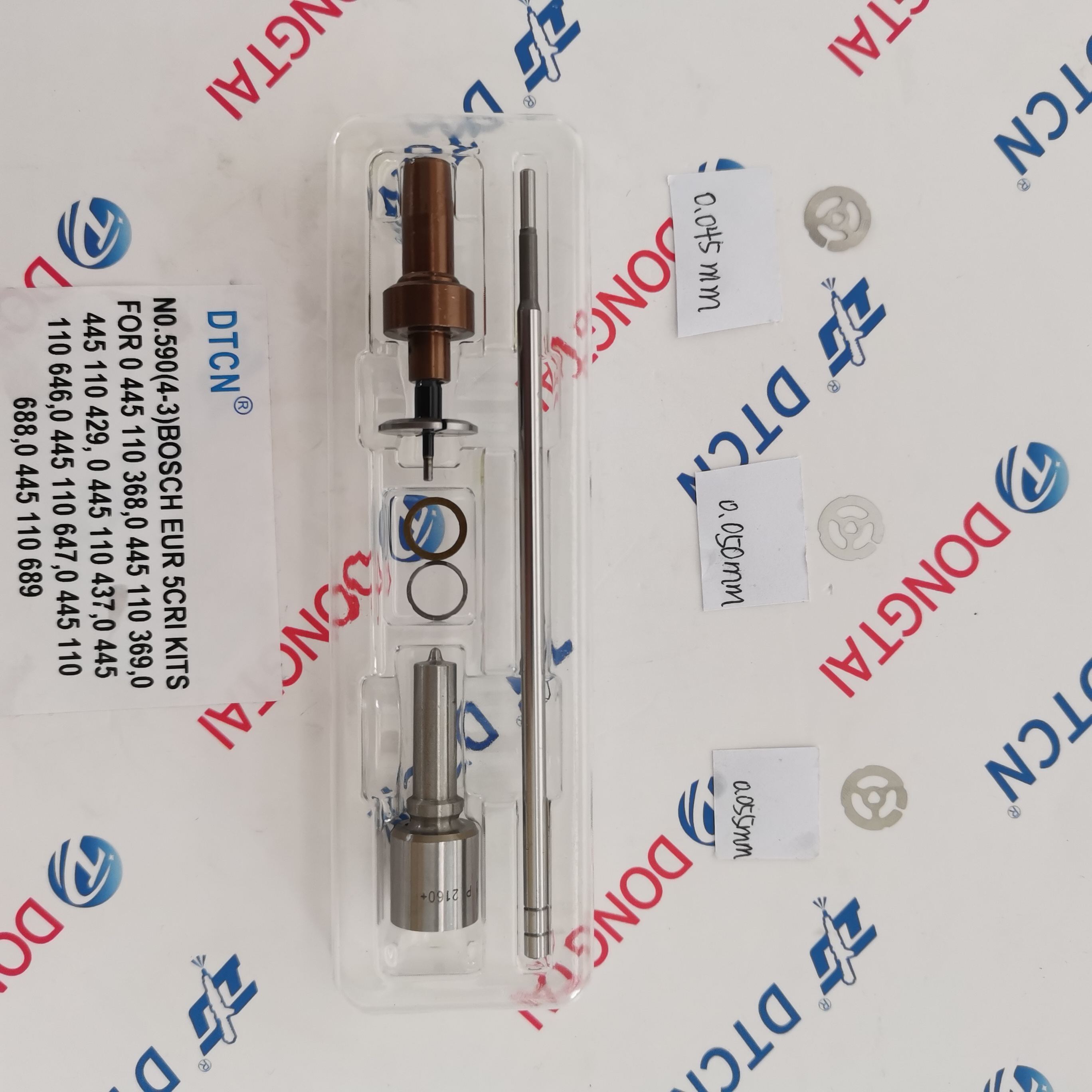 NO.590(4-3A) Bosch EUR 5 CRI Kits for 0 445 110 368/0 445 110 369/0 445 110 429/0 445 110 437/0 445 110 646/0 445 110 647/0 445 110 688/0 445 110 689