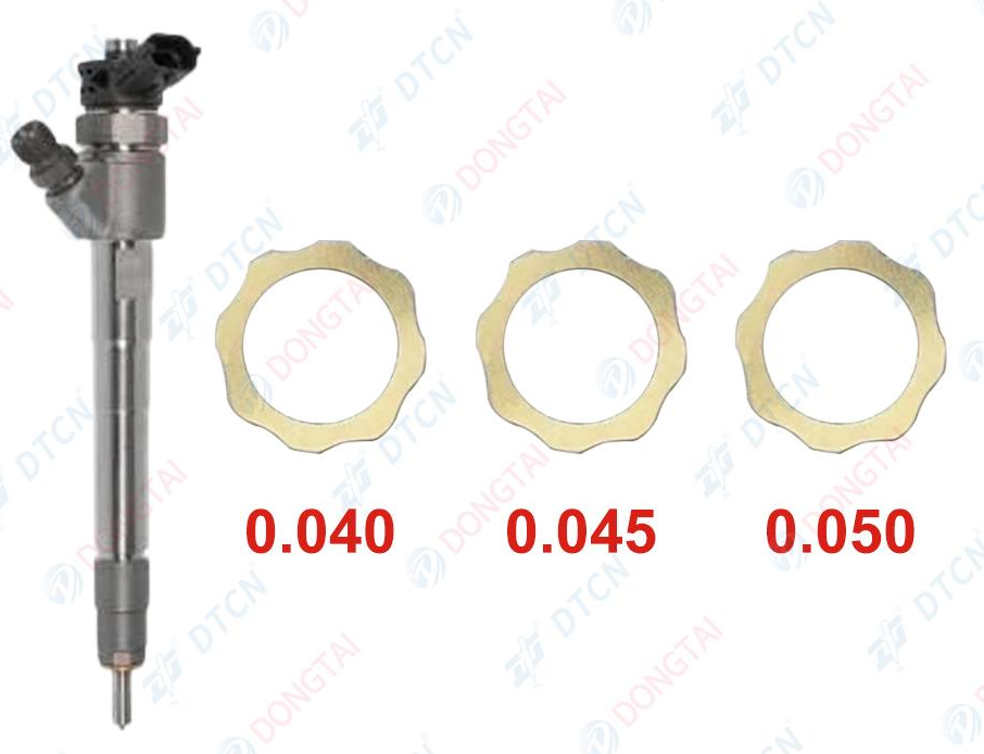 NO.590(4-3C) Residual Air Gap Shims for Bosch 0445110522 Injector Size: 0.040 0.045 0.050