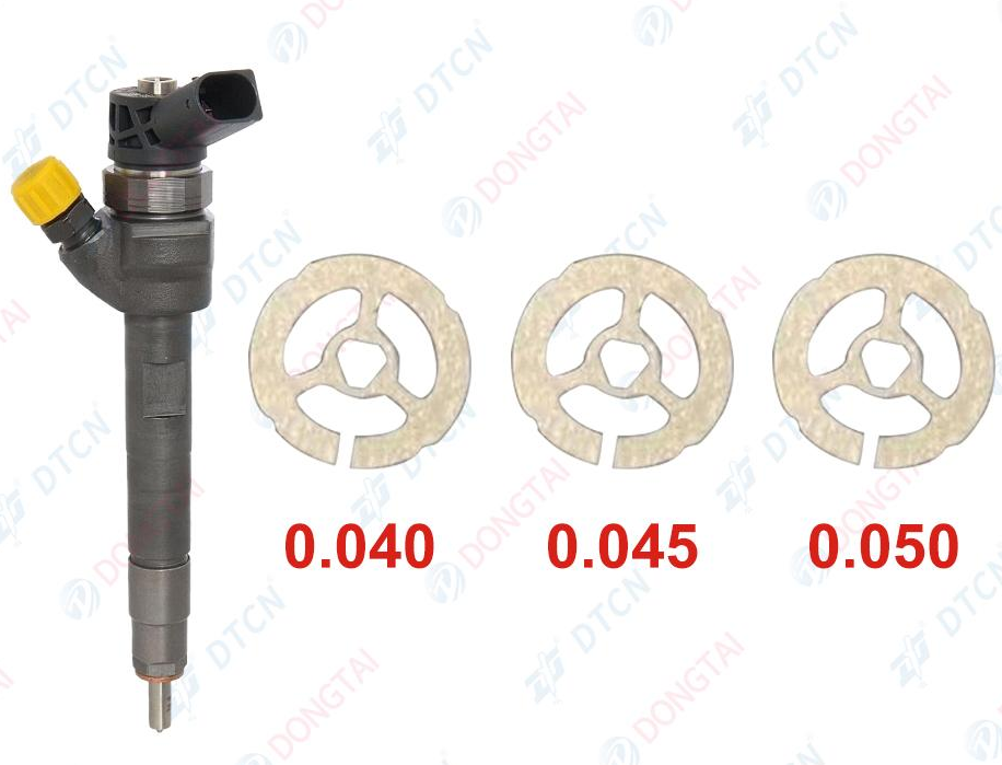 NO.590(4-3D) Residual Air Gap Shims for Bosch 0445110616\ 646 Injector  Size: 0.040 0.045 0.050