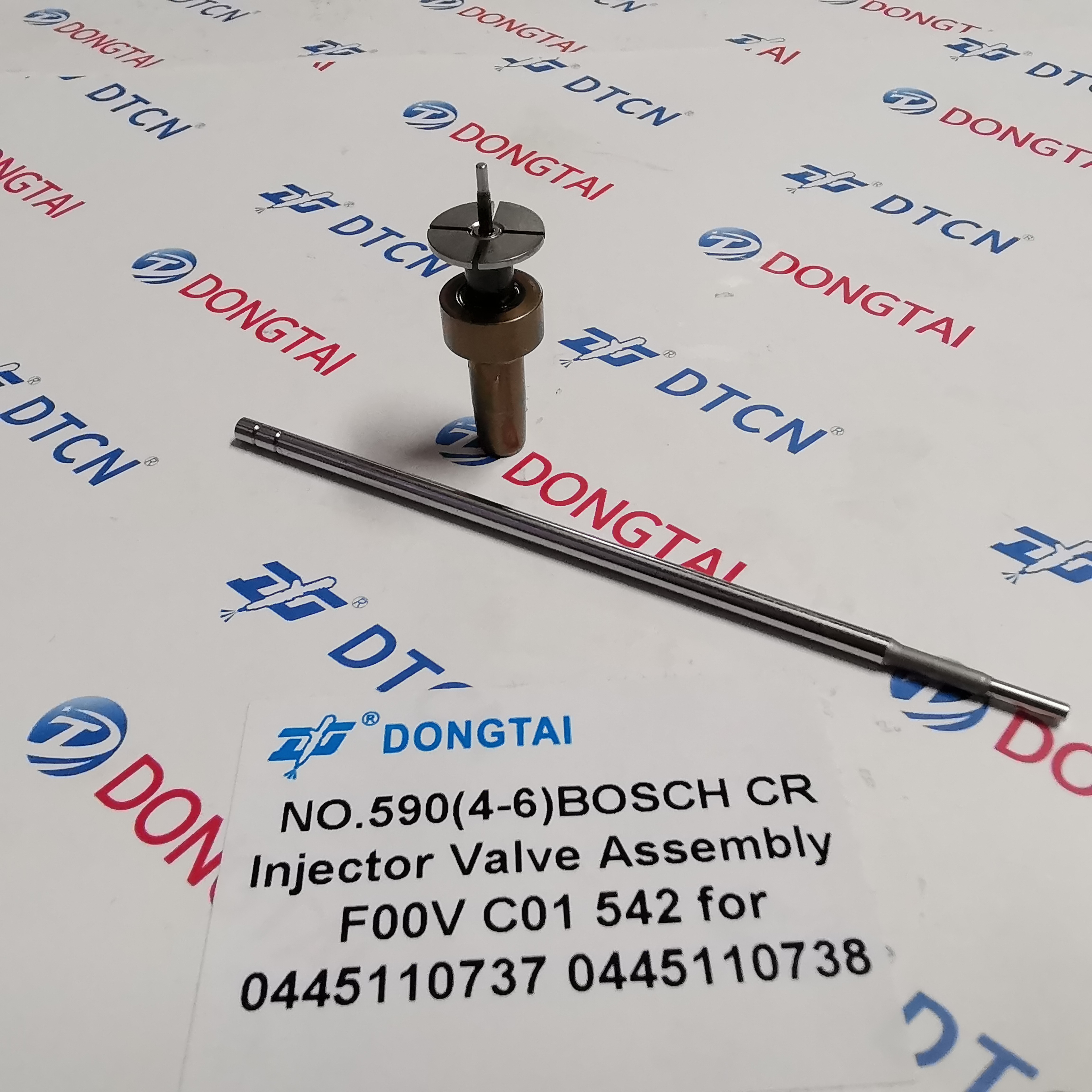 NO.590(4-6) BOSCH Common Rail Injector Valve Assembly F 00V C01 542 For 0445110737 0445110738