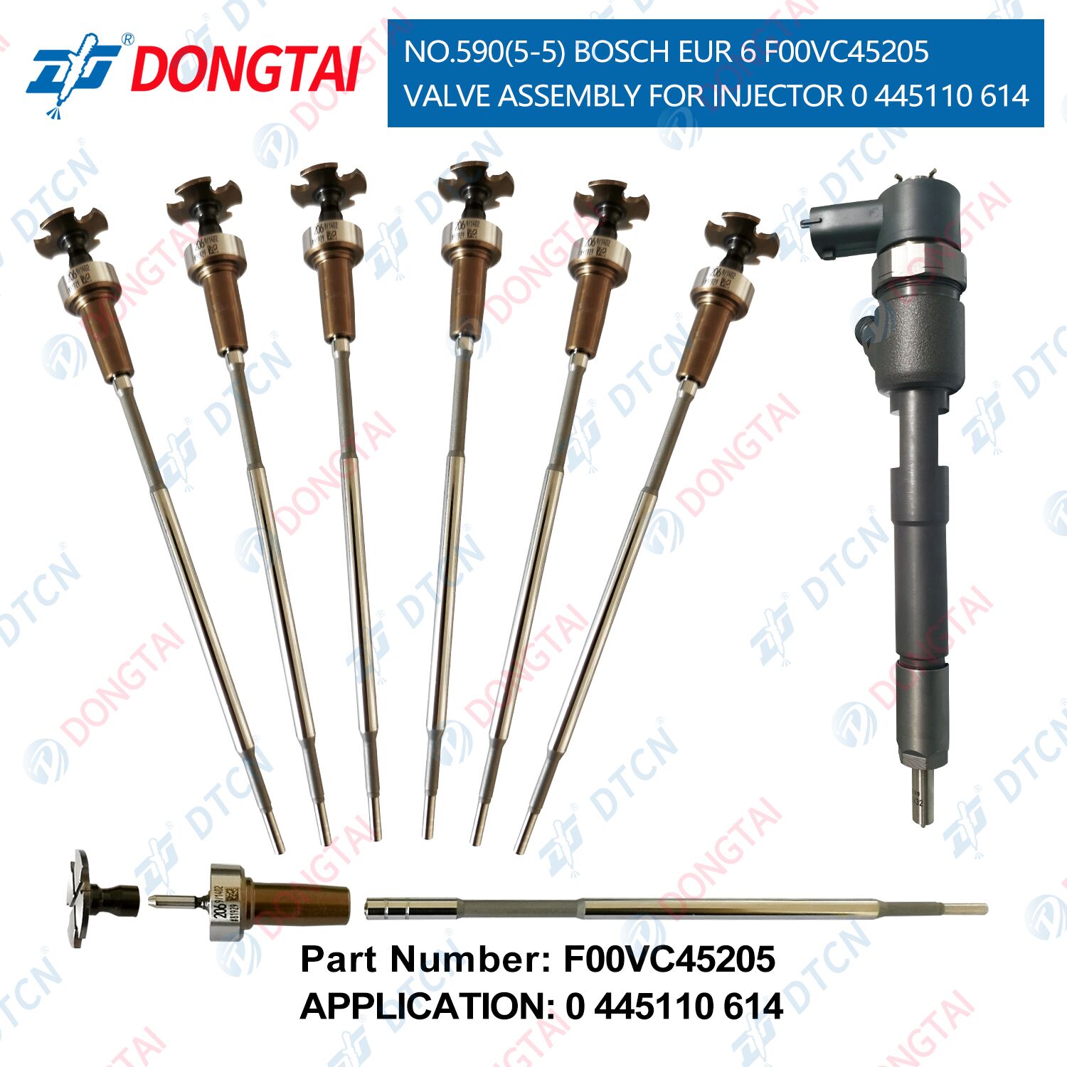 NO.590(5-5) BOSCH EUR 6 F00VC45205 VALVE ASSEMBLY for Injector 0 445110 614