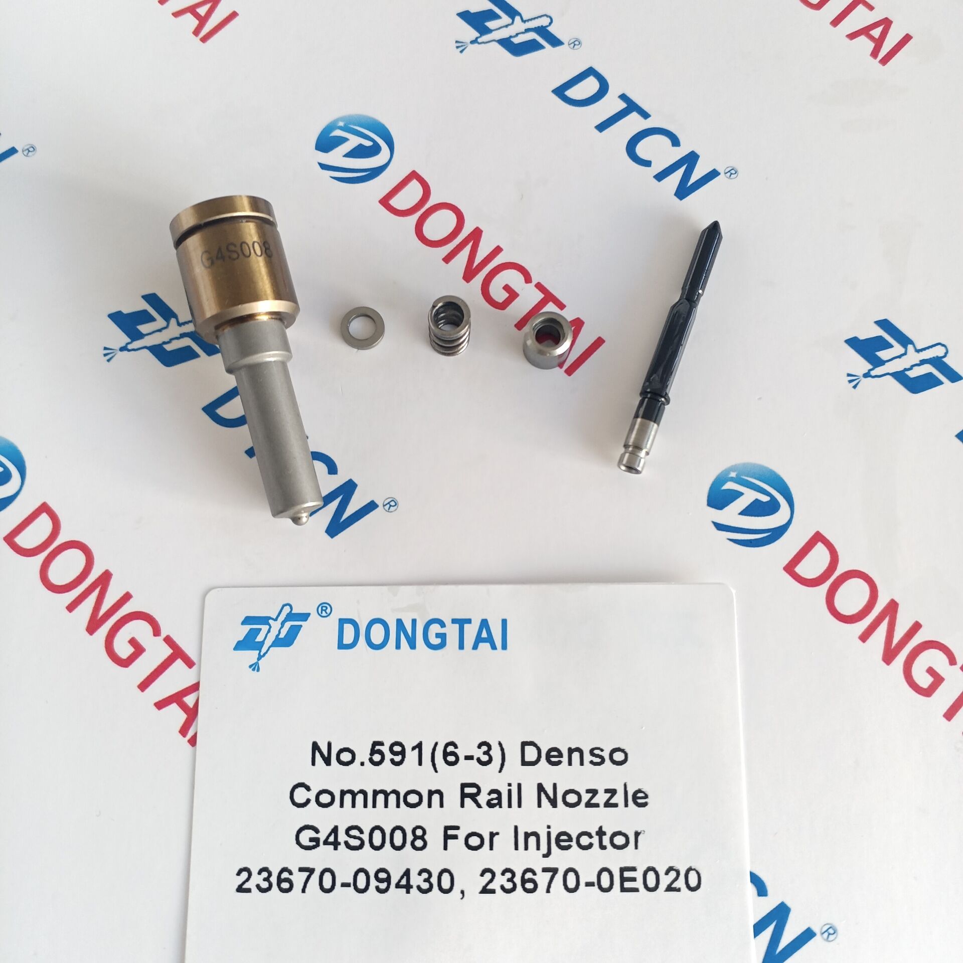 NO.591(6-3) DENSO Common Rail Nozzle G4S008 for 23670- 09430, 23670-0E020