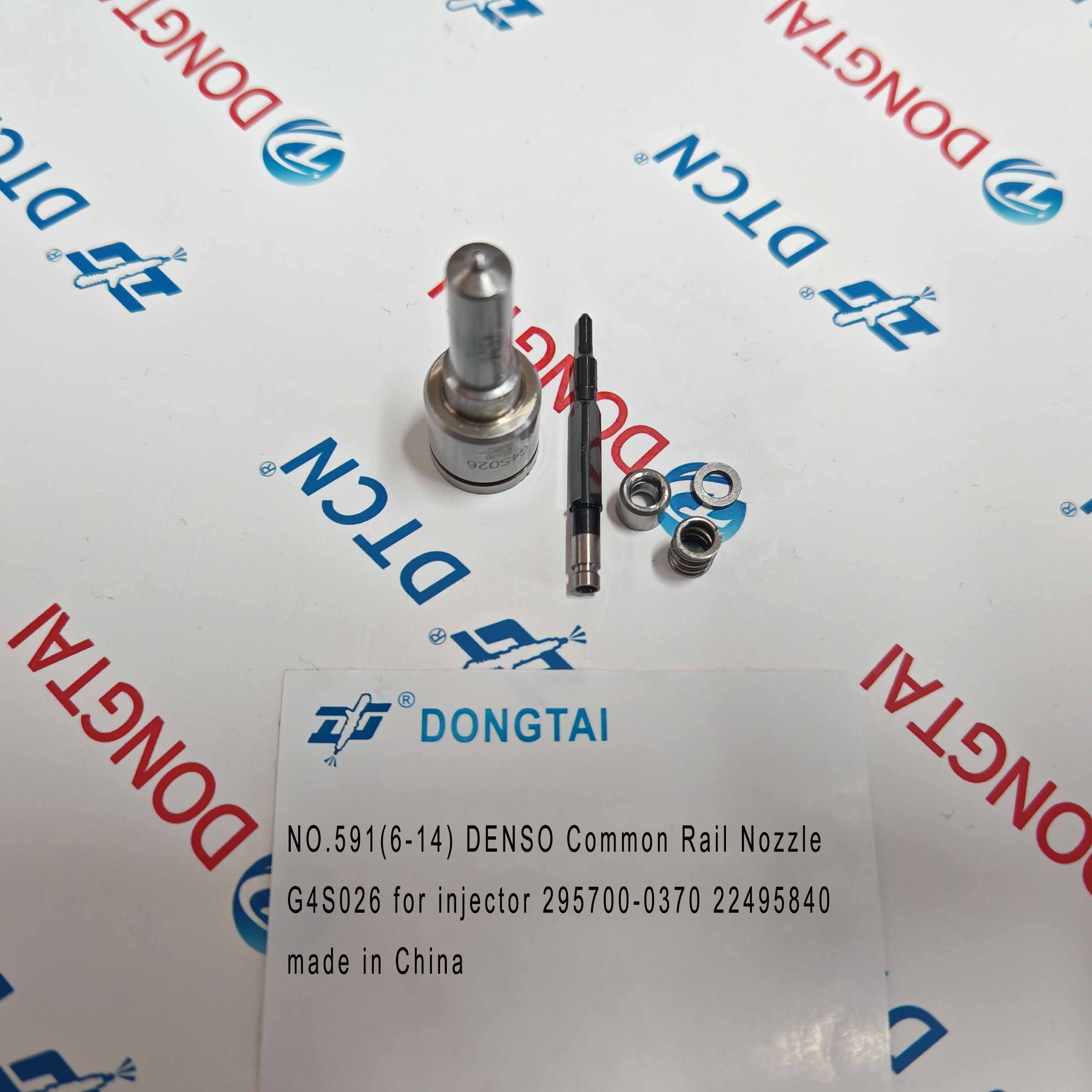 NO.591(6-14)DENSO Common Rail Nozzle G4S026 for injector 295700-0370 22495840