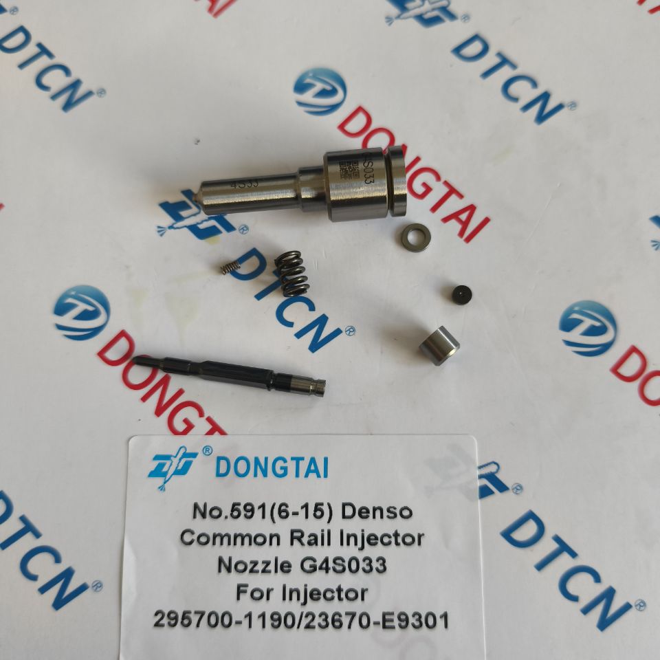 NO.591(6-15) DENSO Common Rail Nozzle G4S033 for Injector 295700-1190, 23670-E9301