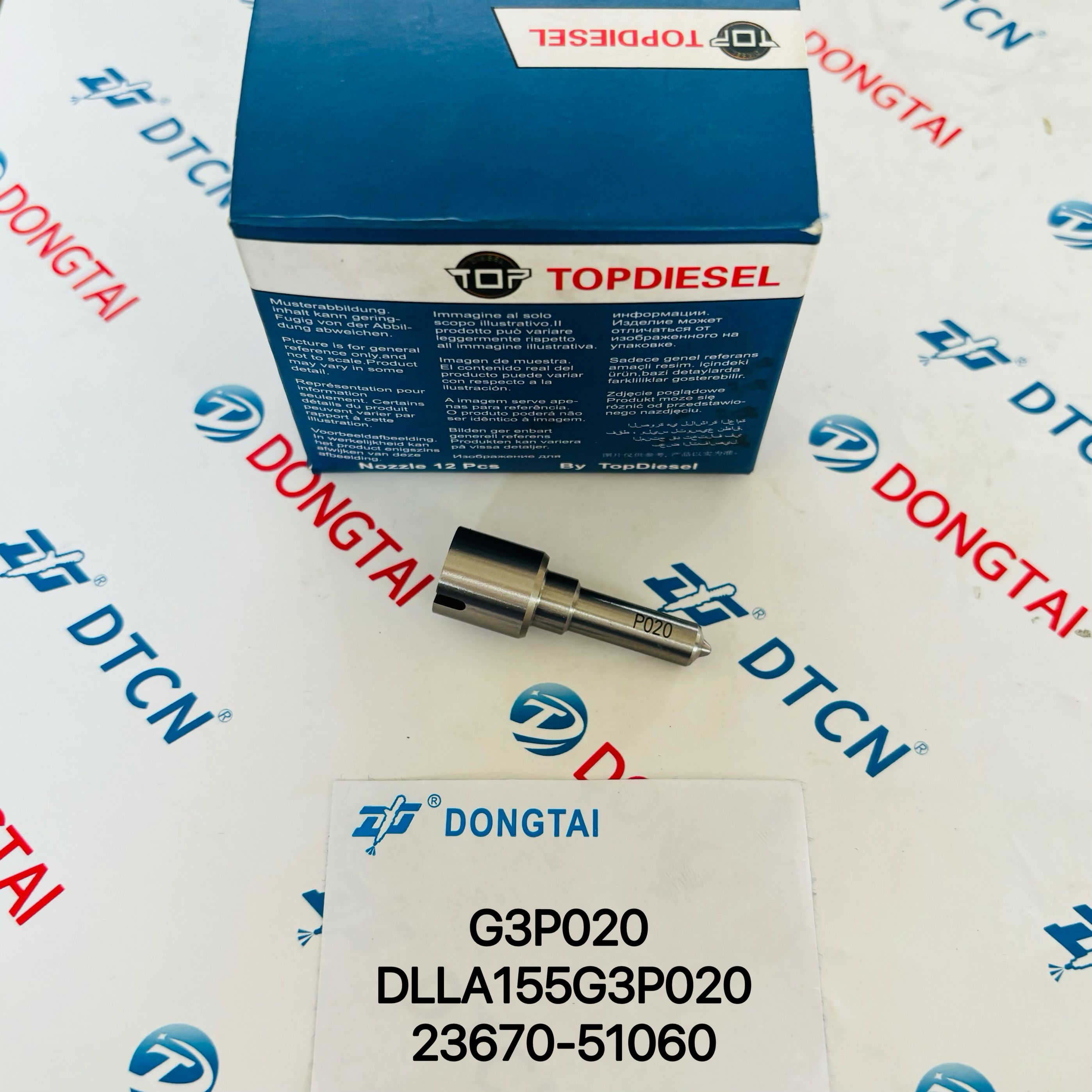 NO.591(10-7) Denso Piezo Common Rail injector Nozzle G3P020(DLLA155G3P020) for Injector 295900- 0300/ 295900-0480/ 23670- 51060/ 23670-59045