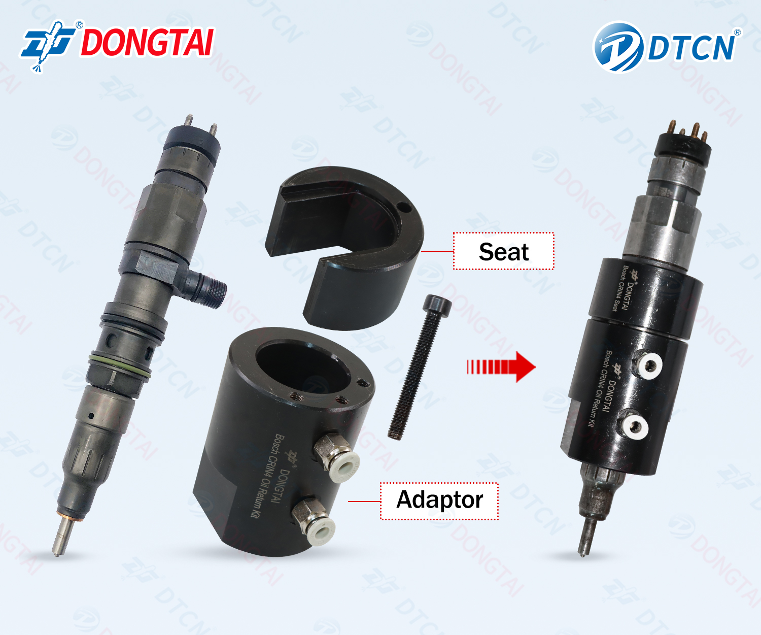 NO.004(2-2A) BOSCH CRIN4 CR Injector Adaptor And Seat